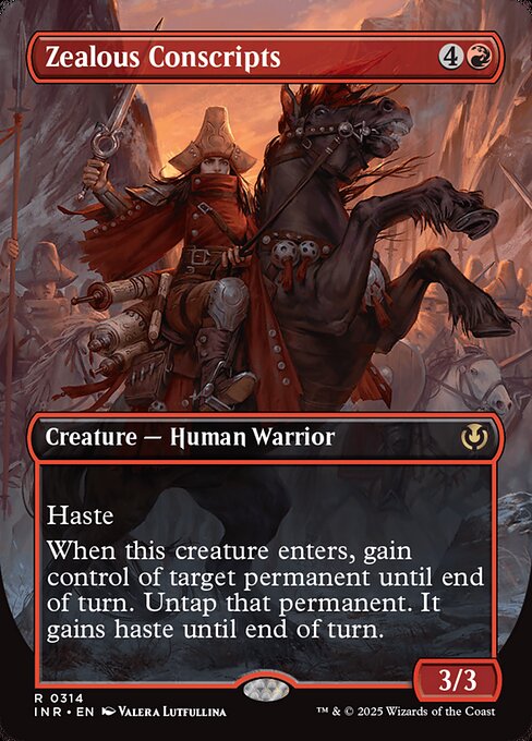 INR: Zealous Conscripts (Borderless) (Foil)