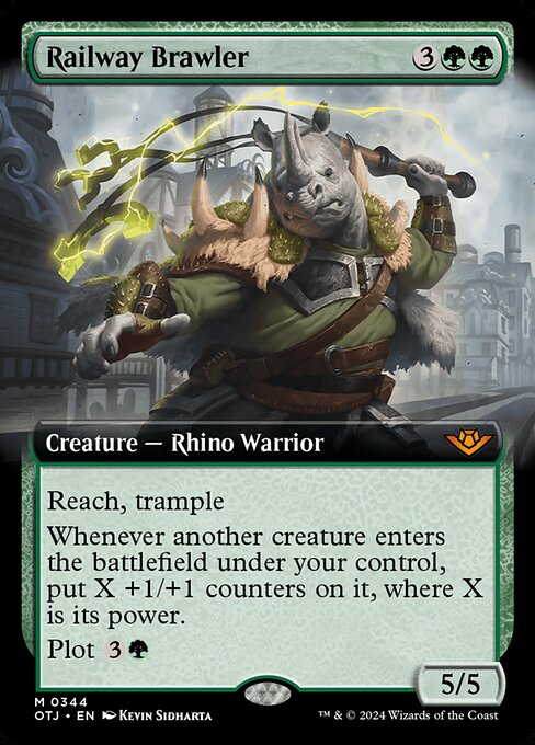 OTJ: Railway Brawler (Extended Art) (Foil)