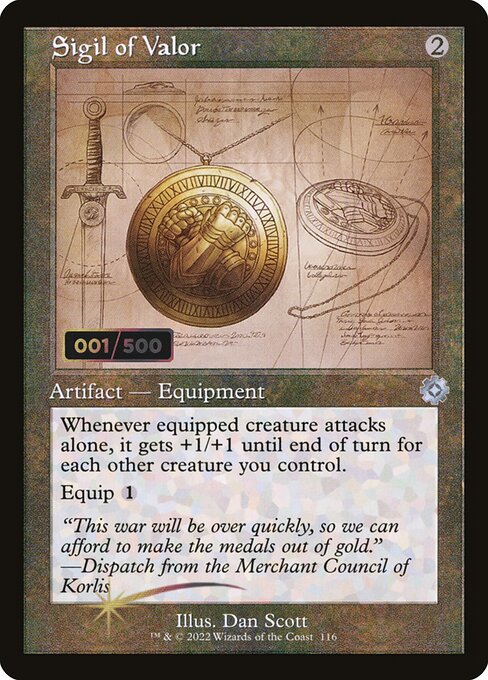 BRR: Sigil of Valor (Schematic) (Serial Numbered) (Foil)