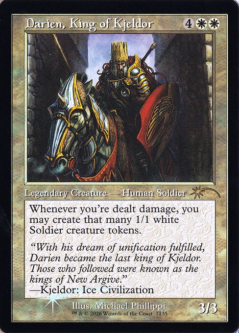 SLD: Darien, King of Kjeldor (Retro Frame) (Foil)