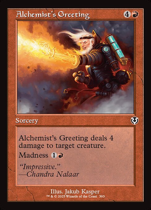 INR: Alchemist's Greeting (Retro Frame) (Foil)