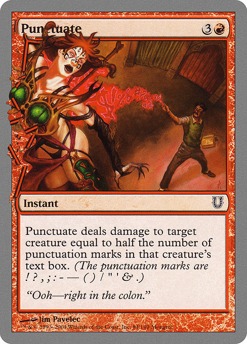 UNH: Punctuate (Foil)