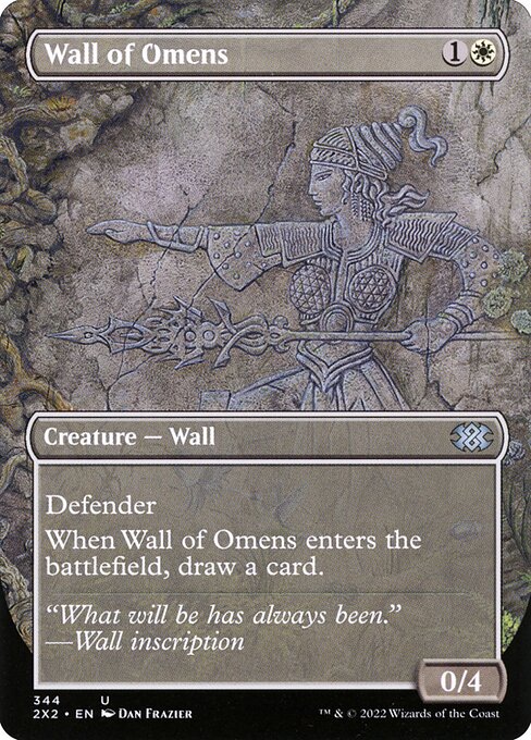 2X2: Wall of Omens (Borderless) (Foil)