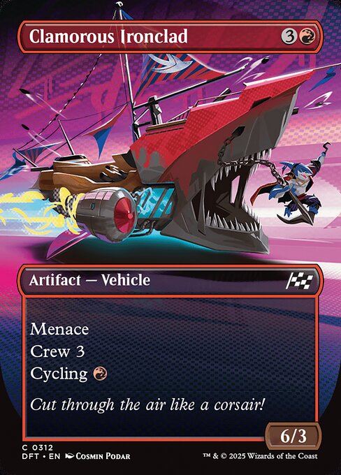 DFT: Clamorous Ironclad (Borderless) (Foil)