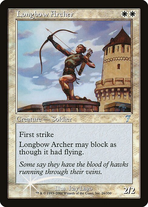 7ED: Longbow Archer (Foil)