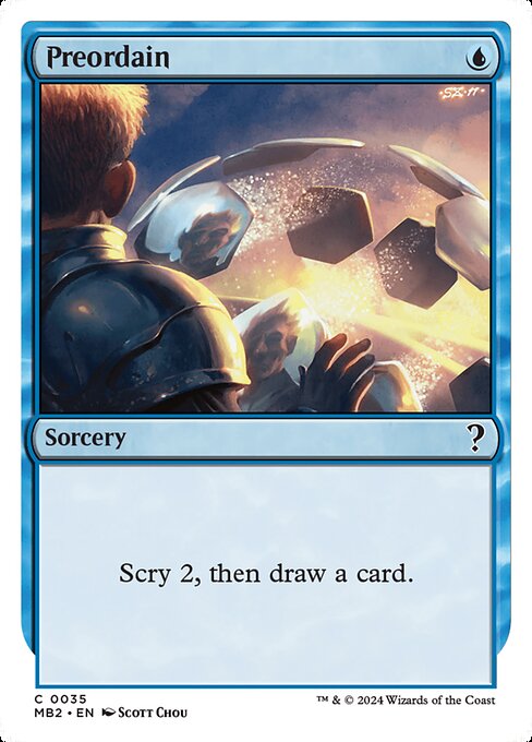 MB2: Preordain (White Border)