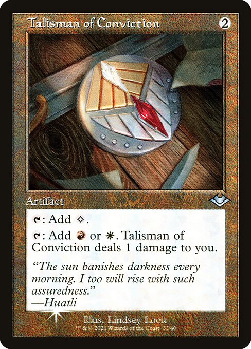 H1R: Talisman of Conviction (Retro Frame) (Foil Etched)