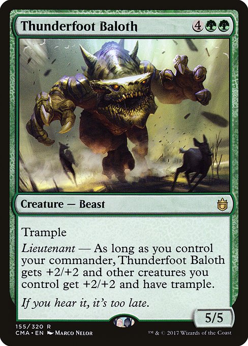 CMA: Thunderfoot Baloth