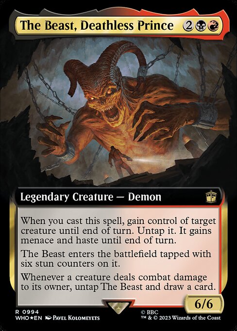 WHO: The Beast, Deathless Prince (Extended Art) (Surge Foil)