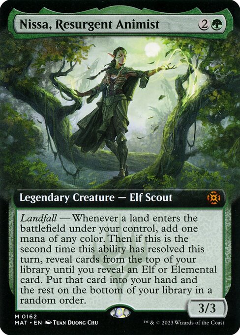 MAT: Nissa, Resurgent Animist (Extended Art) (Foil)