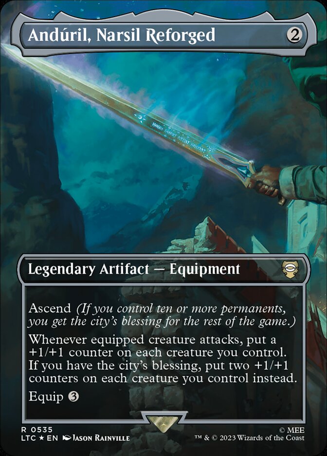 Anduril, Narsil Reforged (Borderless) (Surge Foil) [Foil] :: LTC