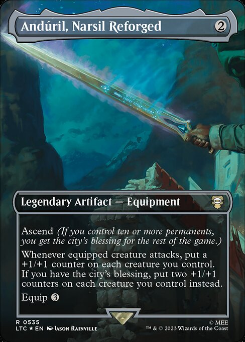 LTC: Anduril, Narsil Reforged (Borderless) (Surge Foil)