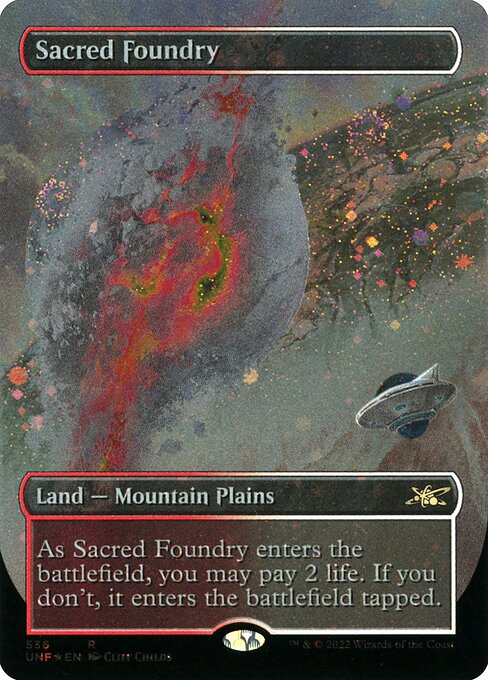 UNF: Sacred Foundry (Borderless) (Galaxy Foil)