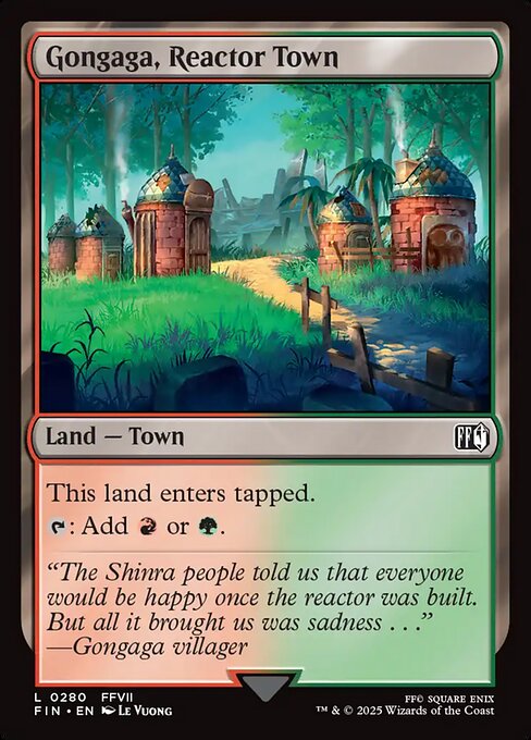 FIN: Gongaga, Reactor Town (Foil)