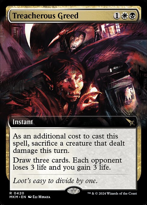 MKM: Treacherous Greed (Extended Art) (Foil)
