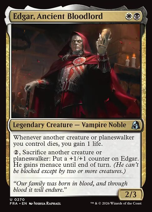 FRA: Edgar, Ancient Bloodlord