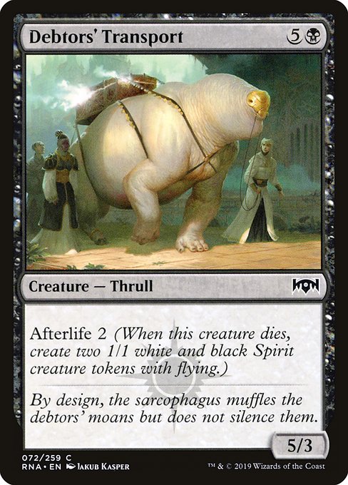 RNA: Debtors' Transport (Foil)