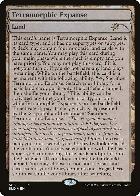 SLD: Terramorphic Expanse (Full-Text Lands) (Foil)