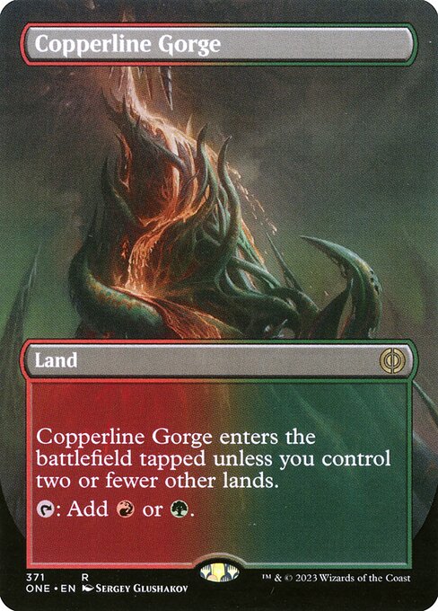 ONE: Copperline Gorge (Borderless) (Foil)