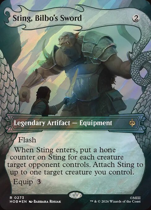 HOB: Sting, Bilbo's Sword (Showcase) (Surge Foil)