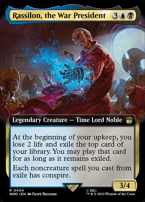 WHO: Rassilon, the War President (Extended Art) (Foil)