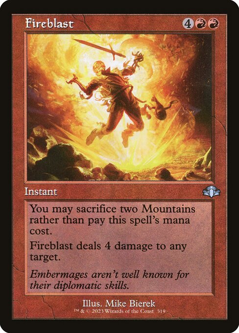 DMR: Fireblast (Retro Frame) (Foil)