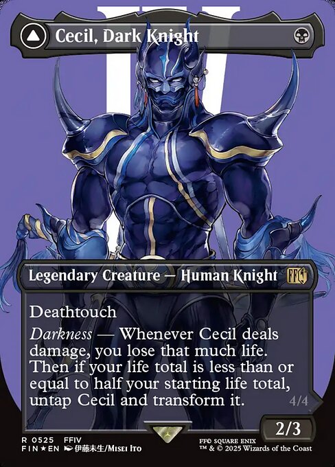 FIN: Cecil, Dark Knight (Borderless) (Surge Foil)