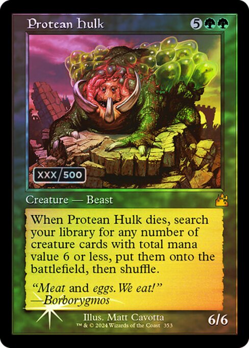 RVR: Protean Hulk (Retro Frame) (Serial Numbered) (Foil)
