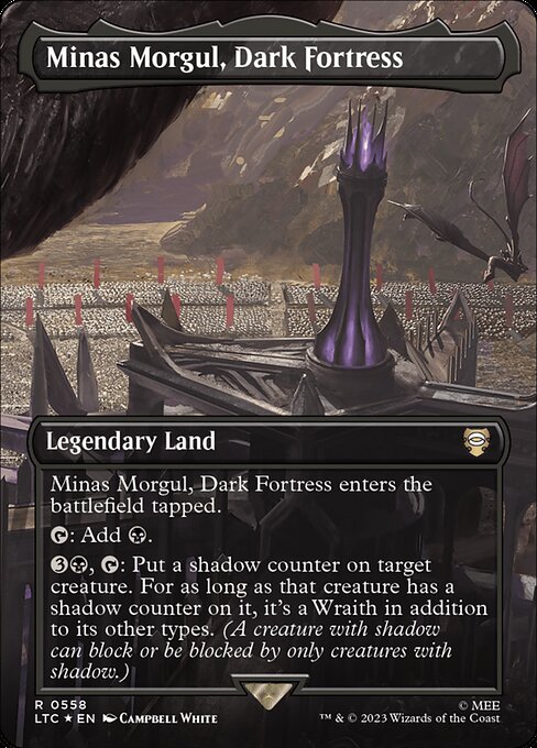 LTC: Minas Morgul, Dark Fortress (Borderless) (Surge Foil)