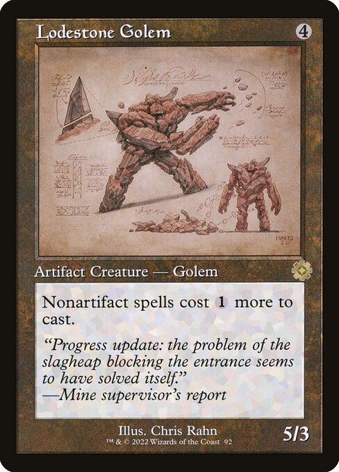 BRR: Lodestone Golem (Schematic) (Foil)