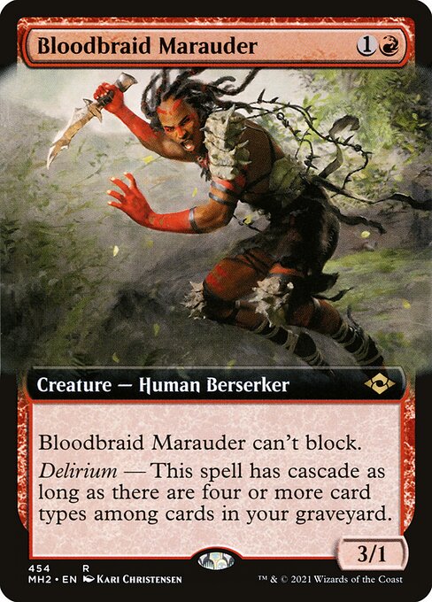 MH2: Bloodbraid Marauder (Extended Art) (Foil)