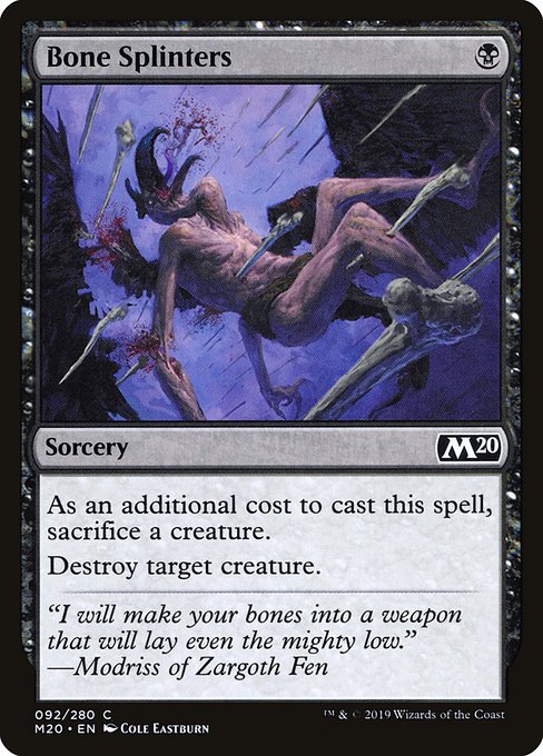 M20: Bone Splinters (Foil)