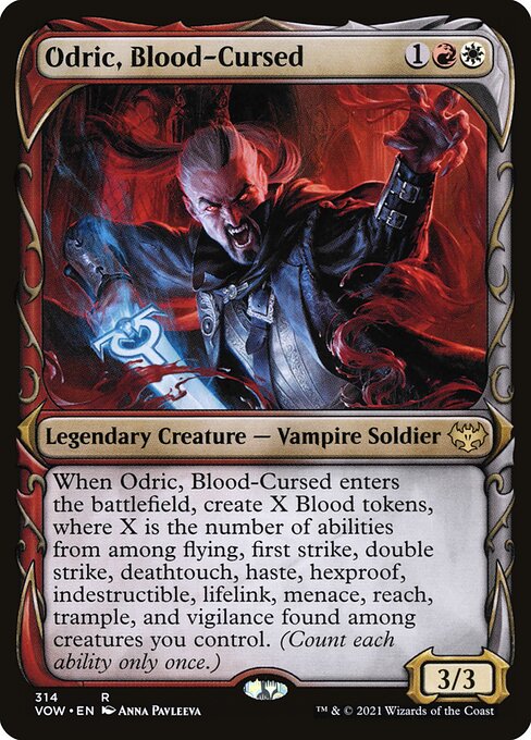 VOW: Odric, Blood-Cursed (Showcase) (Foil)