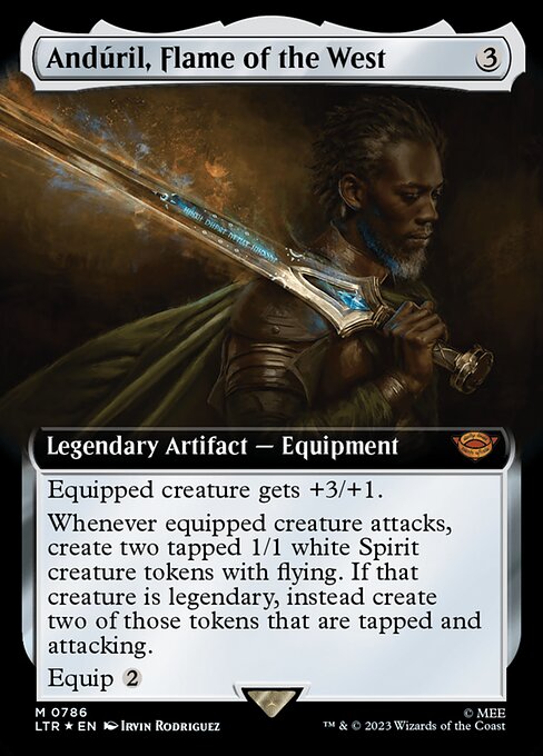 LTR: Anduril, Flame of the West (Extended Art) (Surge Foil)