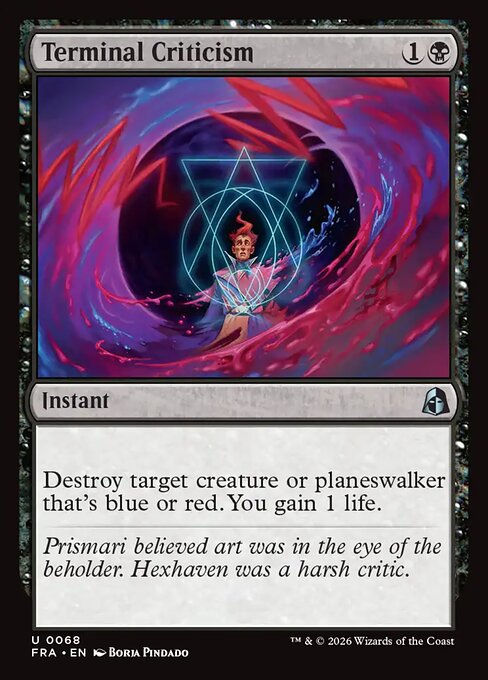 FRA: Terminal Criticism (Foil)
