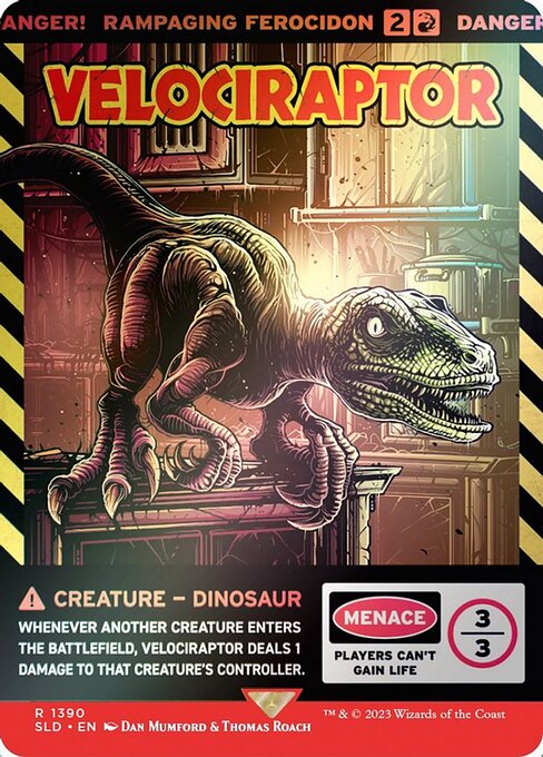 SLD: Velociraptor - Rampaging Ferocidon (Rainbow Foil)