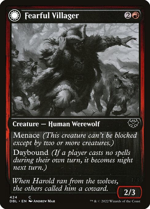 DBL: Fearful Villager (Foil)