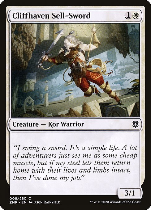 ZNR: Cliffhaven Sell-Sword (Foil)