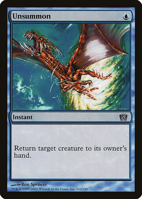 8ED: Unsummon (Foil)