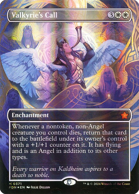 FDN: Valkyrie's Call (Borderless) (Mana Foil)