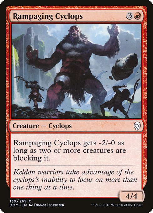 DOM: Rampaging Cyclops
