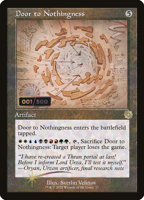 BRR: Door to Nothingness (Schematic) (Serial Numbered) (Foil)