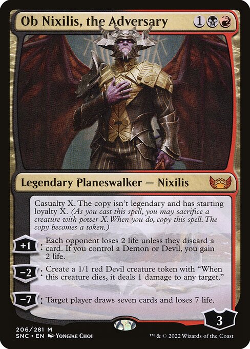 SNC: Ob Nixilis, the Adversary (Foil)