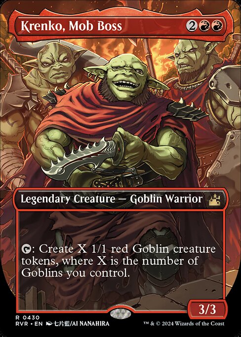 RVR: Krenko, Mob Boss (Anime Borderless) (Foil)