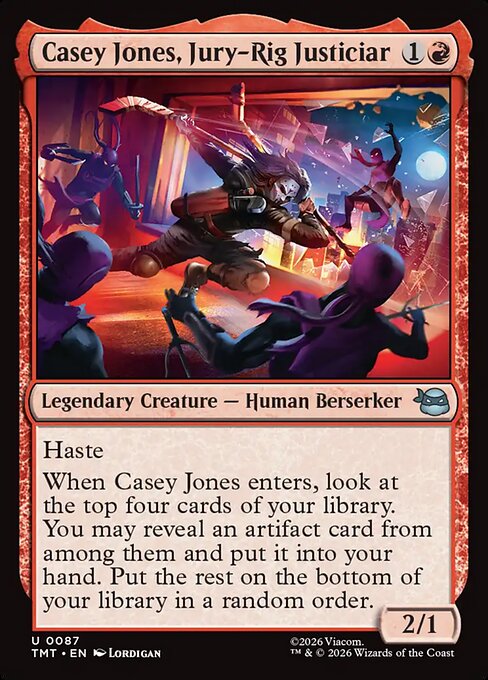 TMT: Casey Jones, Jury-Rig Justiciar (Foil)