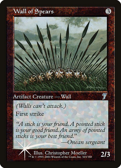 7ED: Wall of Spears (Foil)