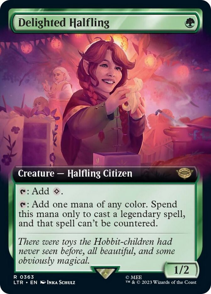 Delighted Halfling (Extended Art) :: LTR