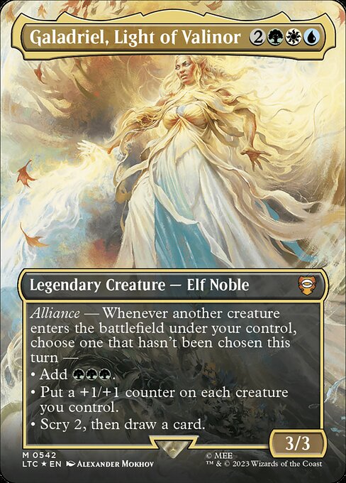 LTC: Galadriel, Light of Valinor (Borderless) (Surge Foil)