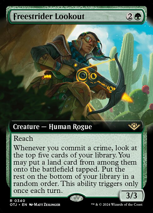 OTJ: Freestrider Lookout (Extended Art) (Foil)