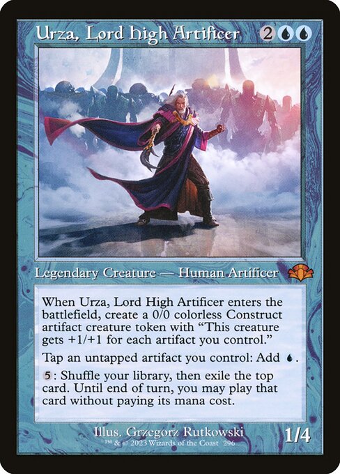 DMR: Urza, Lord High Artificer (Retro Frame)